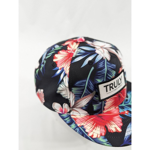 New No Tags Truly Hard Seltzer Floral Snapback Hat Flower Patch Multicolor - Picture 3 of 5